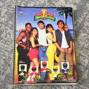 Mighty Morphin Power Rangers Spiral Notebook 1993 NWT